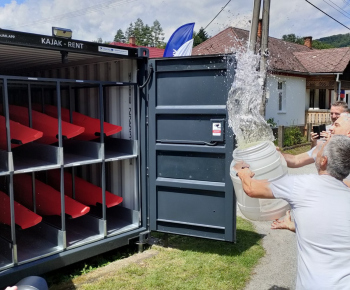 Šport / Slávnostné otvorenie samoobslužnej požičovne  kajakov na