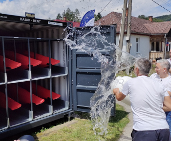 Šport / Slávnostné otvorenie samoobslužnej požičovne  kajakov na