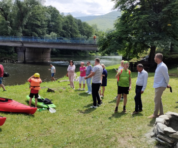Šport / Slávnostné otvorenie samoobslužnej požičovne  kajakov na