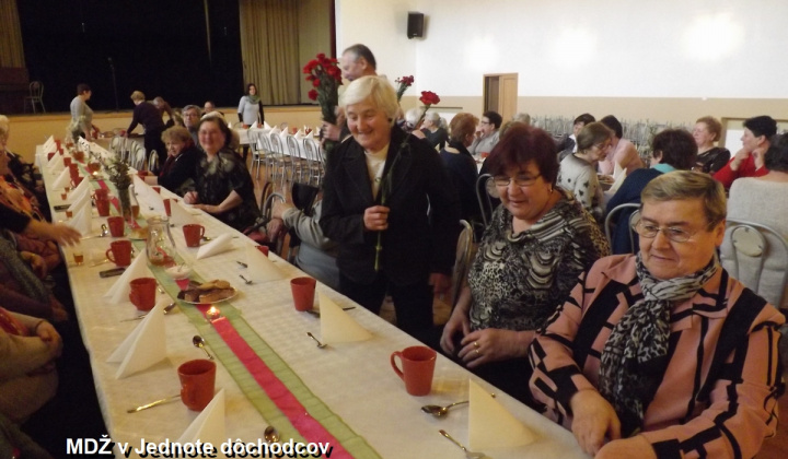 1. fotografia fotogalérie Jednota dôchodcov / Členská schôdza pri príležitosti MDŽ