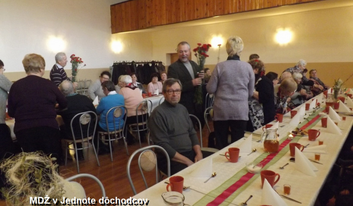 3. fotografia fotogalérie Jednota dôchodcov / Členská schôdza pri príležitosti MDŽ