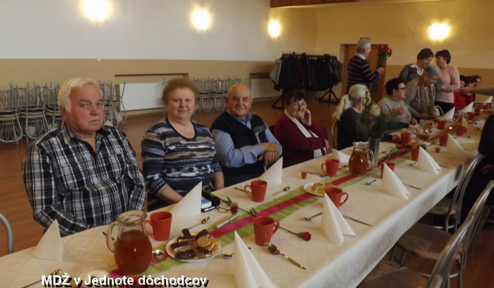4. fotografia fotogalérie Jednota dôchodcov / Členská schôdza pri príležitosti MDŽ