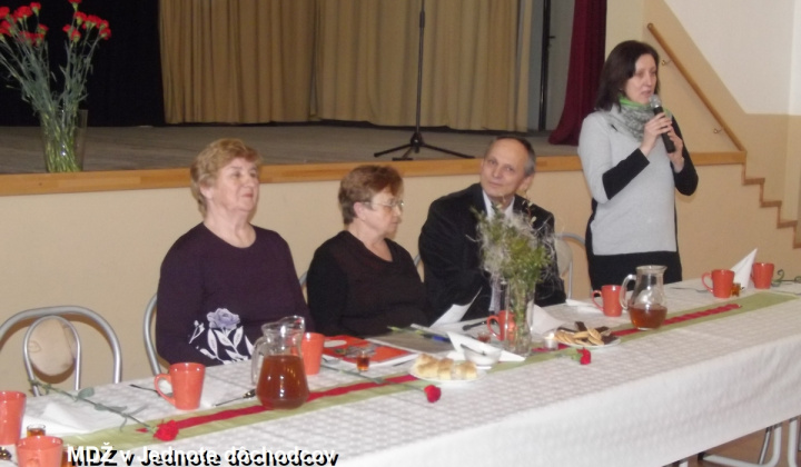 15. fotografia fotogalérie Jednota dôchodcov / Členská schôdza pri príležitosti MDŽ