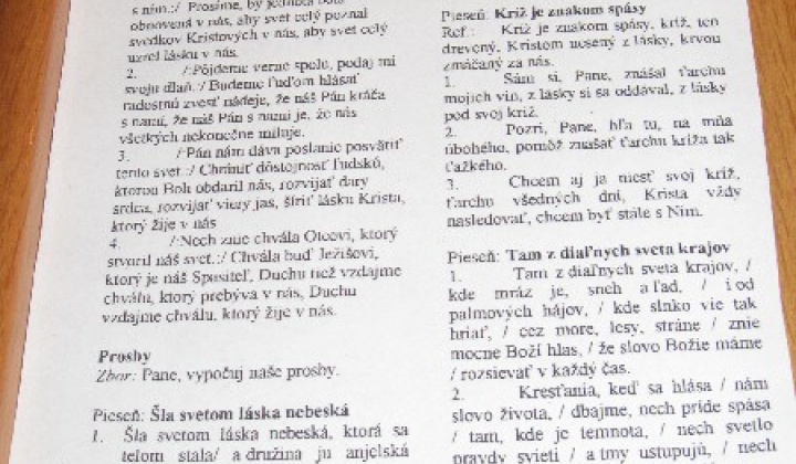 30. fotografia fotogalérie Ekumenické pobožnosti