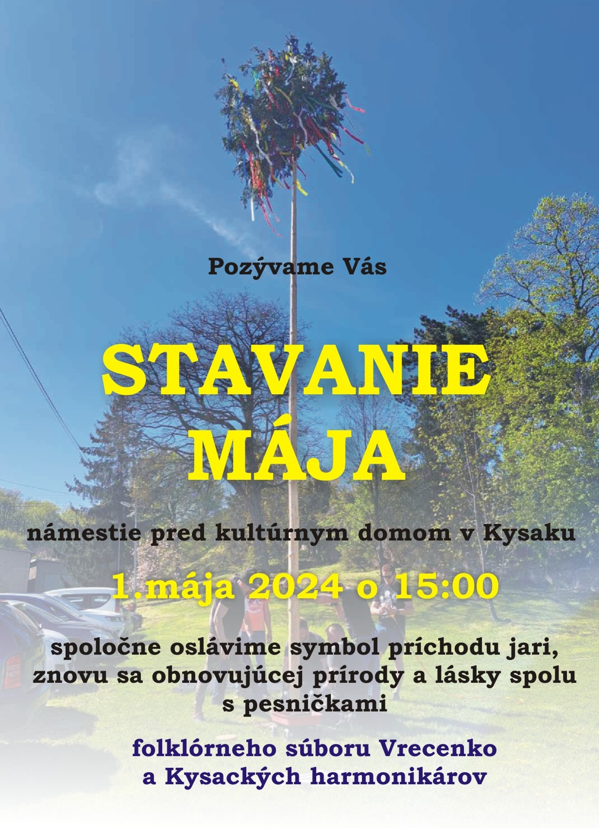 Fotka - Stavanie mája na 1. mája