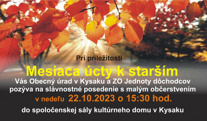 Fotka - Mesiac úcty k starším