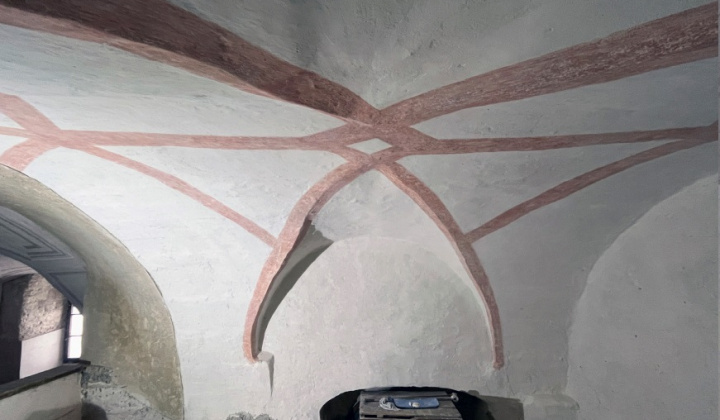 Fotka - Reštaurátorské práce na interiéry Kostola sv. Kataríny Alexandrijskej v roku 2023