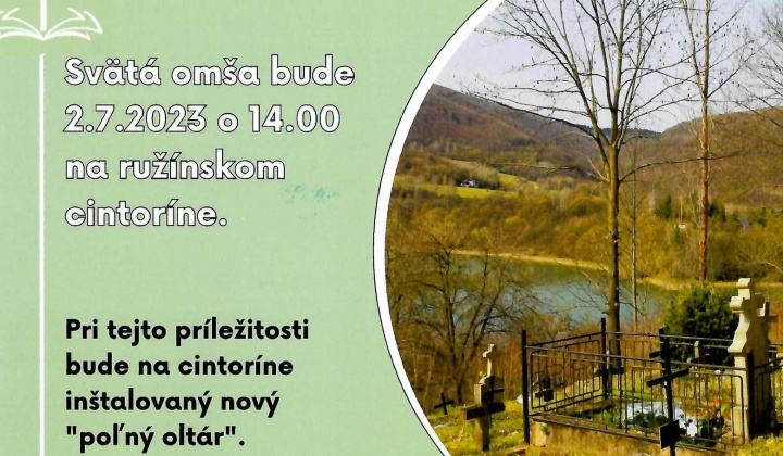 Fotka - Svätá omša na ružínskom cintoríne