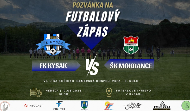 Fotka - Rozpis zápasov a pozvánka na 17.8.2025