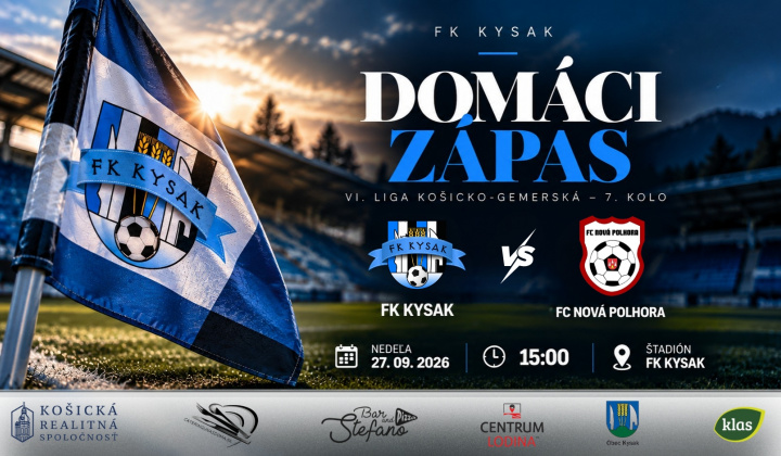 Fotka - Pozvánka na futbalový zápas 27.09.2026