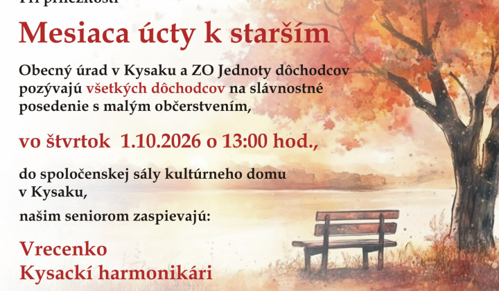 Fotka - Mesiac úcty k starším X.2026
