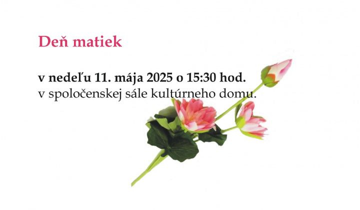 Fotka - Deň matiek 2025